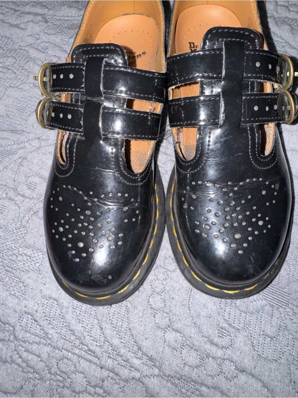 Dr. Martens 8065 Mary Janes Patent Leather Shoes Black 5 - Picture 7 of 8